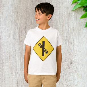 Camiseta Sinal de estrada ferroviária