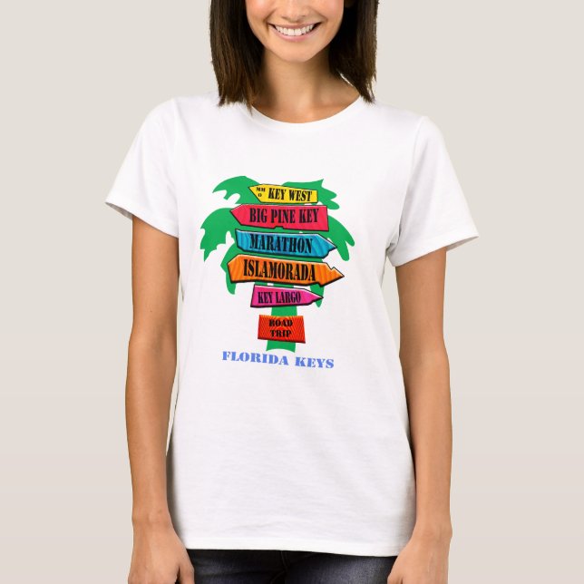 Camiseta Sinal de Estrada Florida Keys (Frente)