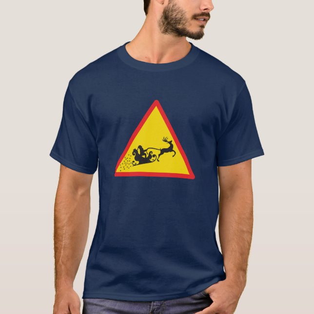 Camiseta Sinal de estrada papais noeis (Frente)