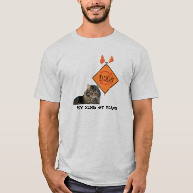 Camiseta Sinal de estrada sem cães (Frente)