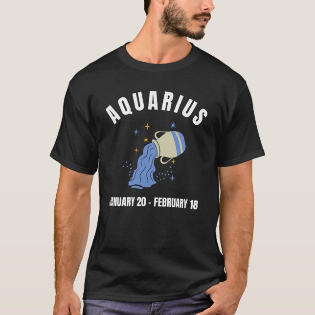 Camiseta Sinal de estrela Aquarius (Frente)