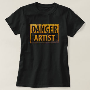 Camiseta Sinal de ferrugem de metal em perigo ARTIST