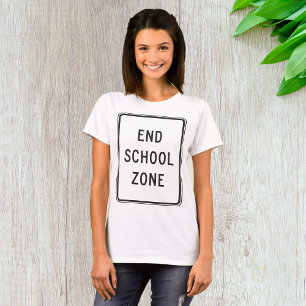 Camiseta Sinal de Fim da Zona Escolar