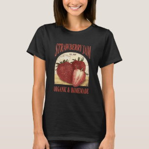 Camiseta Sinal de Geléia de Morango Orgânica e Caseira Vint