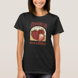 Camiseta Sinal de Geléia de Morango Vintage Orgânica e Case