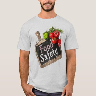 Camiseta Sinal de Giz de Higiene da Cozinha