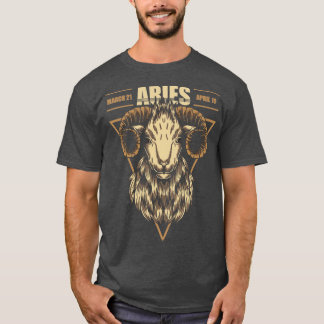 Camiseta Sinal de Horoscópio Zodiodíaco Aries Astrology Tar