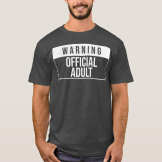 Camiseta Sinal de Humor Oficial de Adulto Advertência