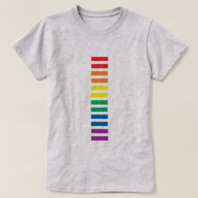 CAMISETA SINAL DE IGUALDADE DE RAINBOL GAY LGBTQI ORGULHO L (Frente do Design)
