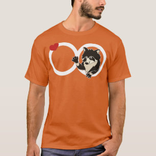 Camiseta Sinal de Infinidade de Panda Racoon em Lover de Tr