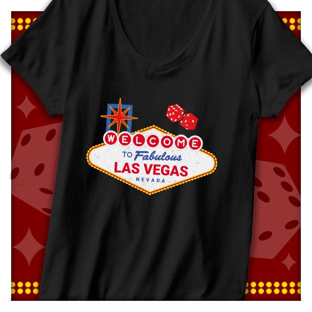 Camiseta Sinal De Las Vegas Fabuloso, Bem-Vindo (Criador carregado)