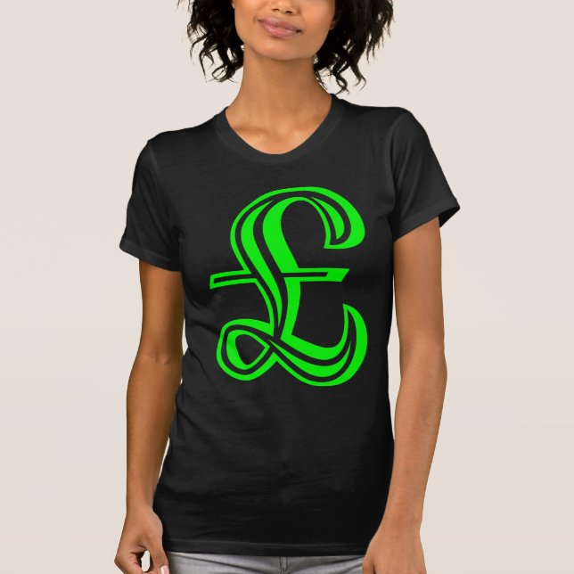 Camiseta Sinal de libra - Verde (Frente)