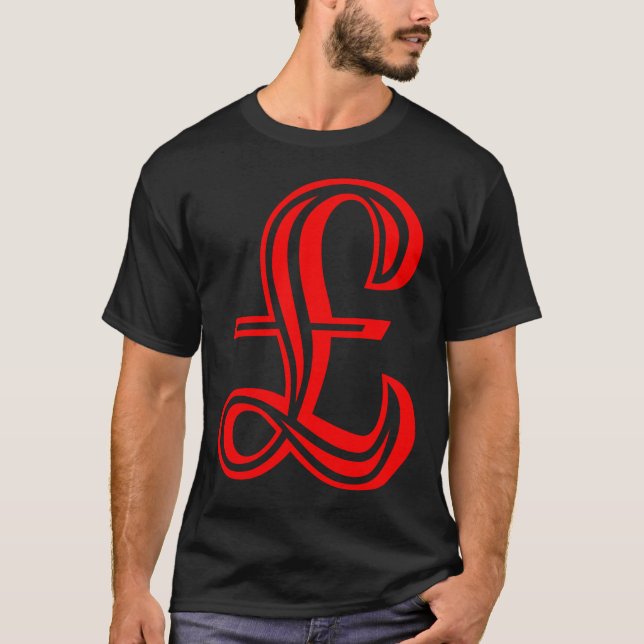 Camiseta Sinal de libra - Vermelho (Frente)