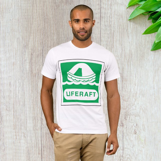 Camiseta Sinal de Liferaft Mens T-Shirt (Criador carregado)