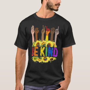 Camiseta Sinal de Linguagem de Sinais Gentil Falando Lgbt B