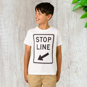 Camiseta Sinal de Linha de Paragem