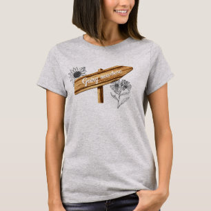 Camiseta Sinal de Madeira Engraçado T-Shirt Engraçado