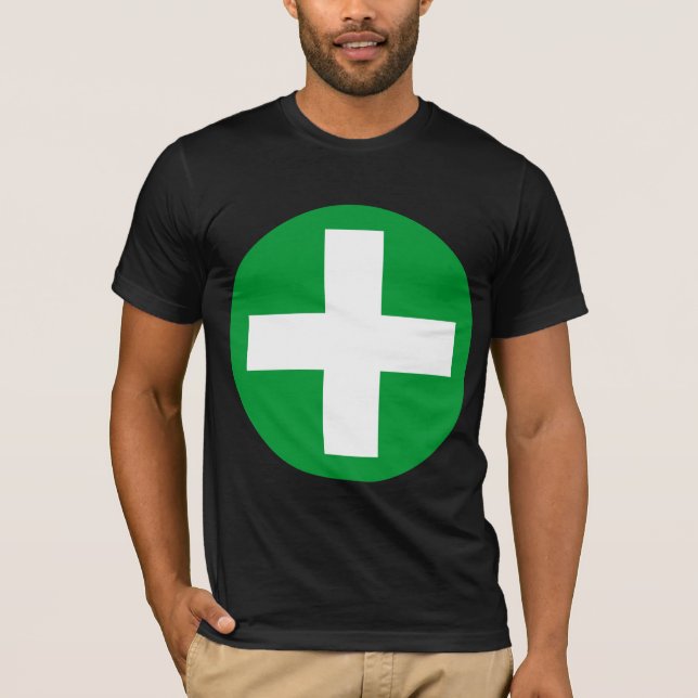 Camiseta Sinal de Mais branco com verde (Frente)