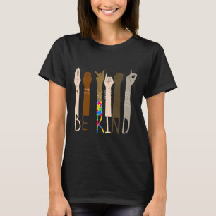 Camiseta Sinal de Mão de Linguagem de Sinais Gentil Asl Puz