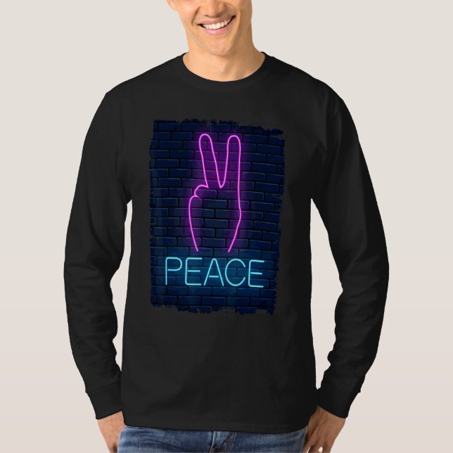Camiseta Sinal de Mão de Paz dos anos 90 (Frente)