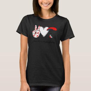 Camiseta Sinal de Mão de Paz Parapente de Paz de Paz Parape