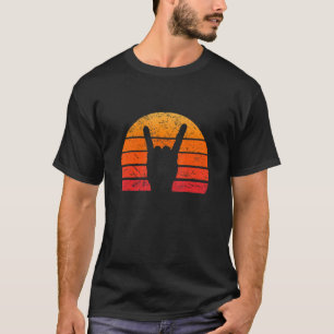 Camiseta Sinal de Mão do Sun Rock Punk Rocker Music Festiva