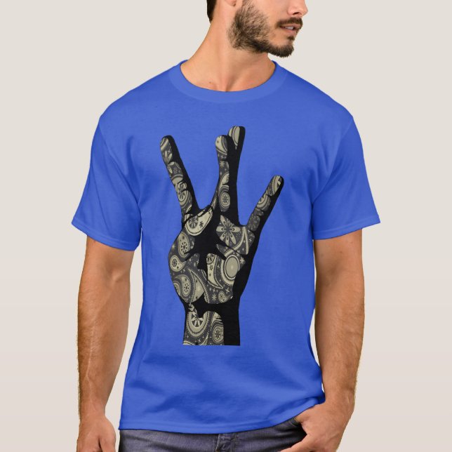 Camiseta Sinal de mão do Westside Sinal de mão da Costa Oes (Frente)
