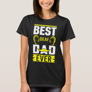 Camiseta Sinal de melhor Pai surdo do mundo em ASL