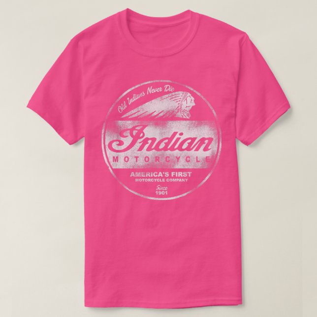 Camiseta Sinal de motocicleta indiano TShirt (Frente do Design)