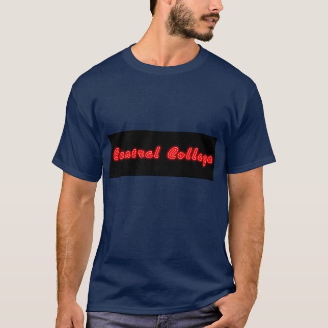 Camiseta Sinal de Neon da Central College (Frente)