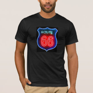 Camiseta Sinal de néon da rota 66