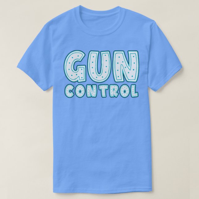 Camiseta Sinal de Neon de Controle de Armas (Frente do Design)