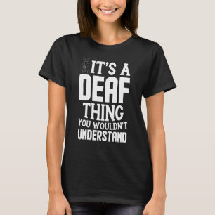 Camiseta Sinal de orgulho surdo ASL Linguagem vivendo a vid