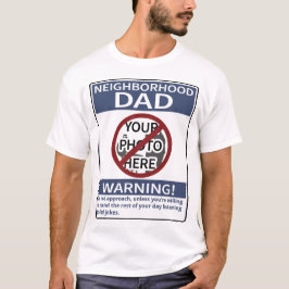 Camiseta Sinal de Pai de Vizinhança Pessoal X'd Out Blue