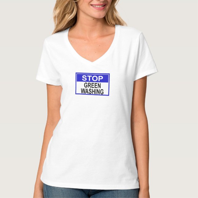 Camiseta Sinal de Parar Greenwashing (Frente)