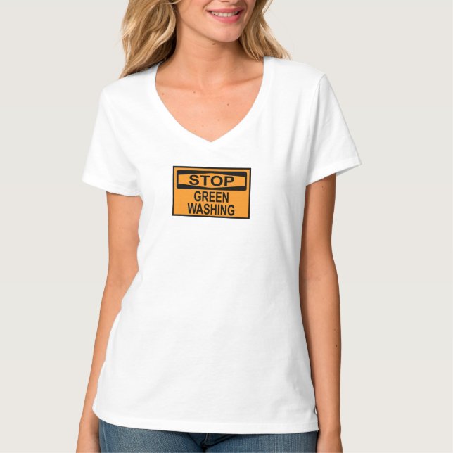 Camiseta Sinal de Parar Greenwashing (Frente)