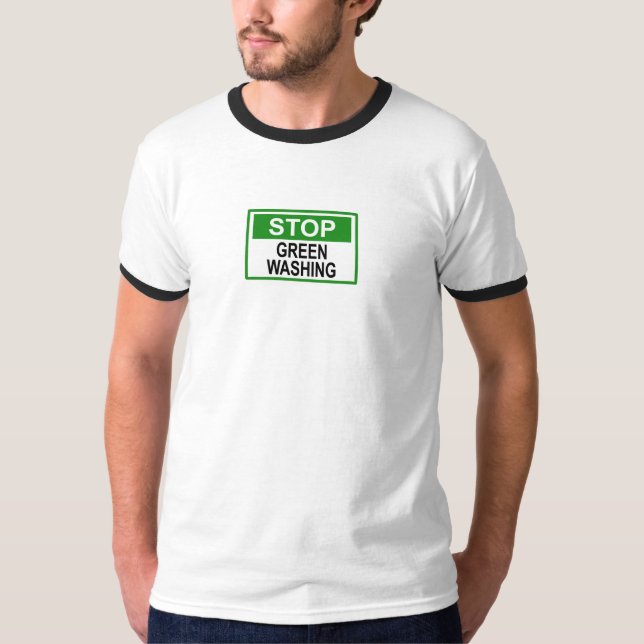 Camiseta Sinal de Parar Greenwashing (Frente)