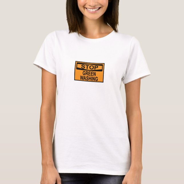 Camiseta Sinal de Parar Greenwashing (Frente)
