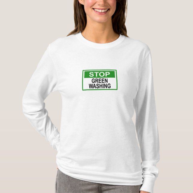 Camiseta Sinal de Pare ao Greenwashing (Frente)
