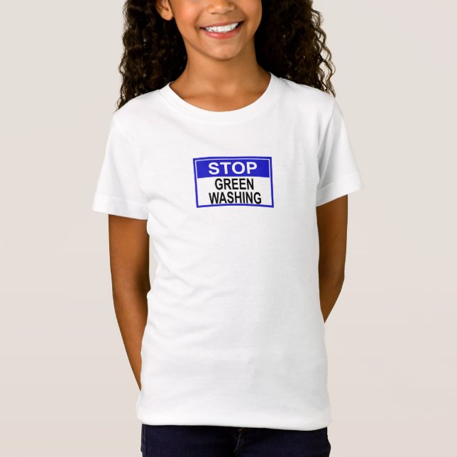 Camiseta Sinal de Pare ao Greenwashing (Frente)