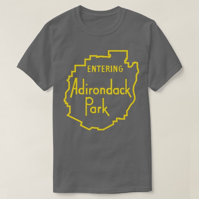 Camiseta Sinal de Parque Adirondack (Frente do Design)