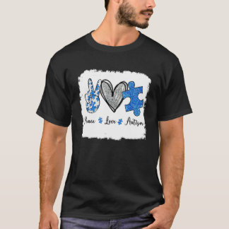 Camiseta Sinal de Paz Amor Autismo Tamanho Plus