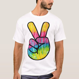 Camiseta Sinal de Paz Arco-Íris