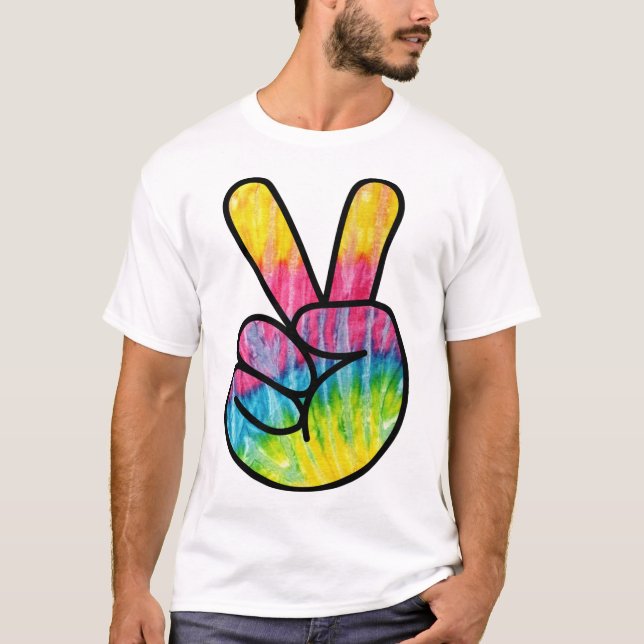 Camiseta Sinal de Paz Arco-Íris (Frente)