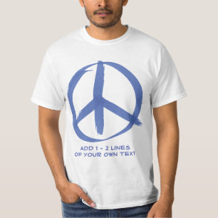 Camiseta Sinal de Paz Azul