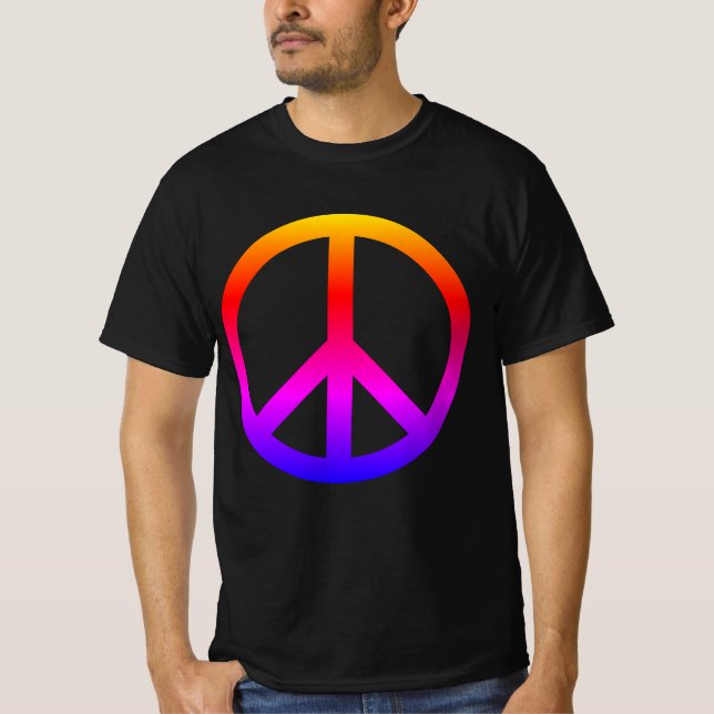 Camiseta Sinal de Paz Colorido (Frente)