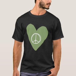 Camiseta Sinal de Paz Coração