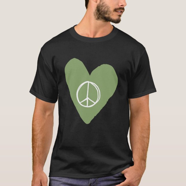 Camiseta Sinal de Paz Coração (Frente)