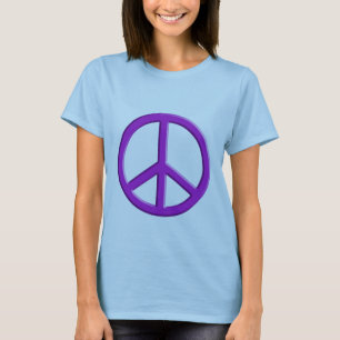Camiseta Sinal de paz da lavanda