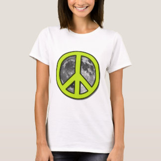Camiseta Sinal de Paz da Lua Verde -